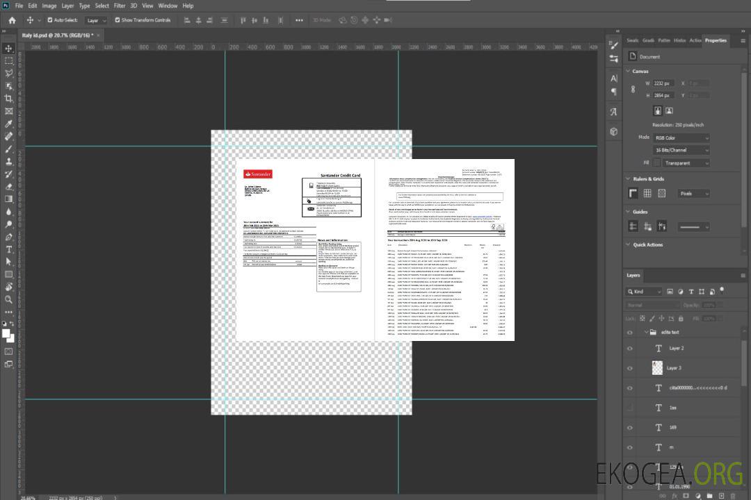 Espagne Santander 2 pages excel pdf template